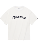 커버낫(COVERNAT) 스노우얀 플로우 로고 티셔츠 화이트