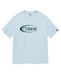 비전스트릿웨어(VISION STREETWEAR) VSW Shine Logo T-Shirts Sky Blue