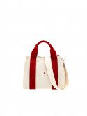 조셉앤스테이시(JOSEPH&STACEY) Stacey Daytrip Tote Canvas S Ivory_Red