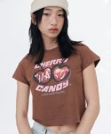 마조팩토리(MAJO FACTORY) Chocolate Flavor T-shirt [Brown]