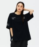라이프워크(LIFEWORK) 여성) 글리터 테이프 반팔 티셔츠
