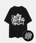 다이아몬드 레이라(DIAMOND LAYLA) Unrelenting Graffiti Short Sleeve T-shirt T79 Black