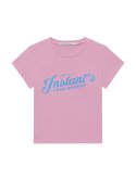 인스턴트펑크(INSTANTFUNK) 패스티시 그래픽 티셔츠 - 핑크