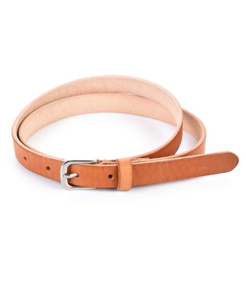 THE-ABON - Women's Bold Mini Cowhide Belt Camel