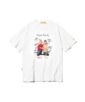 메인부스(MAINBOOTH) [Pat&Mat] QnA T-shirt(WHITE)