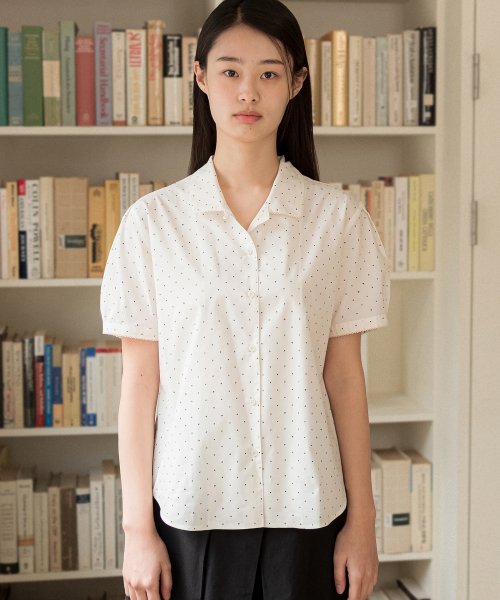 Lace Point Pattern Shirts - Ivory