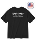 세인트페인(SAINTPAIN) SP 베리에이션 로고 티셔츠-블랙 화이트