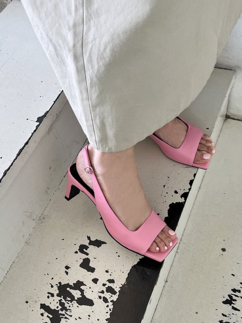 BLANC SUR BLANC - Audrey Slingback Sandals Pink