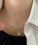 먼데이에디션(MONDAY EDITION) Pounding Heart Simple Necklace