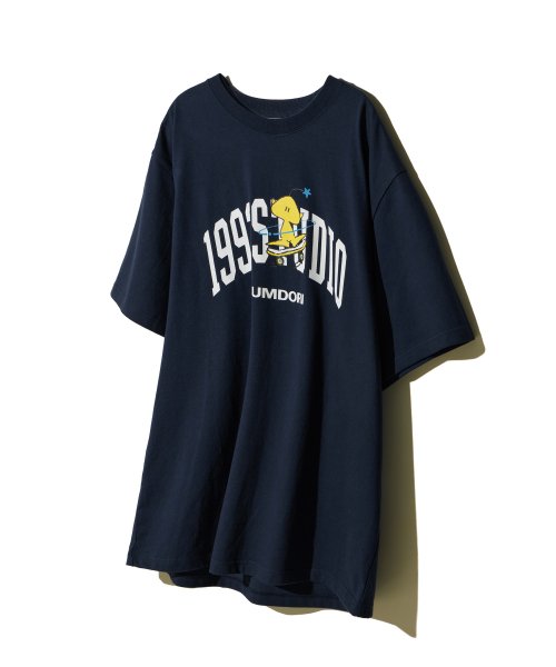 MUSINSA 1993STUDIO 1993 Studio X Kkumdori Authentic Logo T Shirt Navy