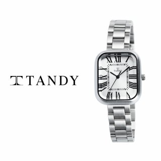 탠디(TANDY) 클래식 커플 메탈 손목시계 T-3923 여자 화이트