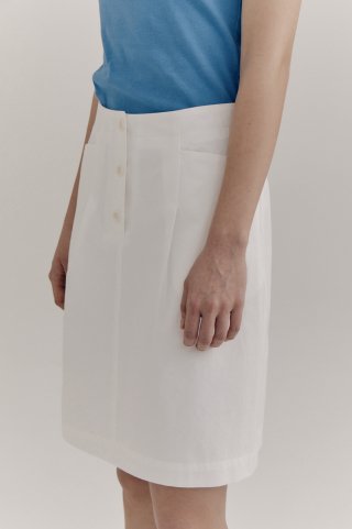 노우드(NOEUD) Button skirt (Ivory)