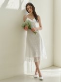 카인더베이비(KINDABABY) Grace layered lace dress - white