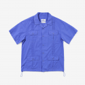 비범스(BEBUMS) 필드 포켓 하프 셔츠 스카이 블루