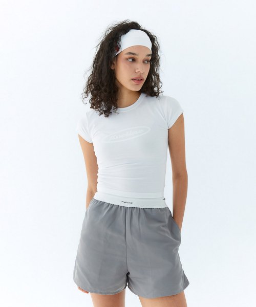 Musinsa Fiveline Logo Banding Nylon Shorts Gray