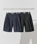 제로(XERO) Two Tuck Clean Denim Shorts [2 Colors]
