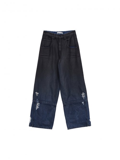 Musinsa Matin Kim Gradation Brush Denim Pants In Blue