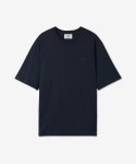 아미(AMI) 남성 스몰 하트 로고 반소매 티셔츠 - 네이비 / UTS004726496