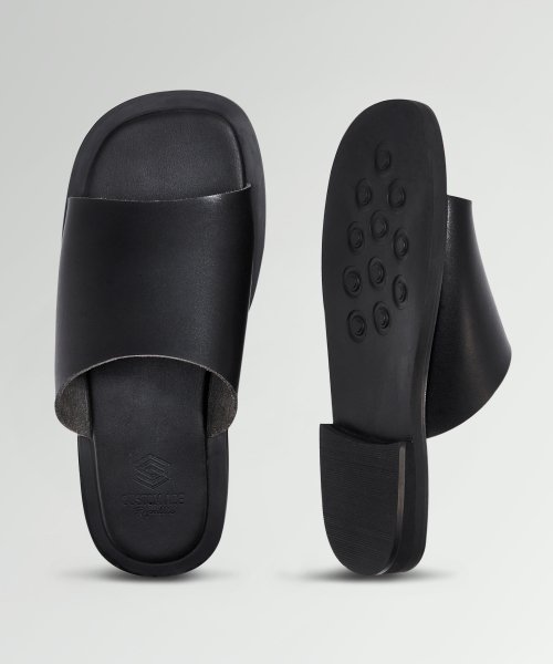 CUSTOMADE - 3cm Square Toe Slide Slippers Dylan (CR0073)