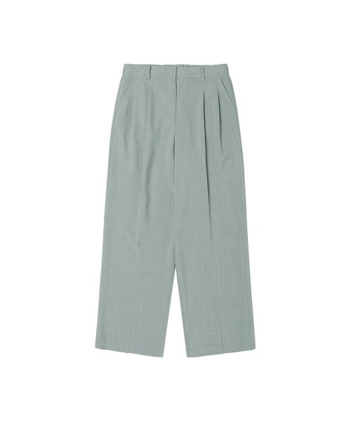 Womens Wide Fit Double Pleat Pants (LT-KHAKI) (HZ4LP60-62)