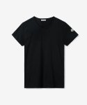 몽클레어(MONCLER) 여성 숄더 로고 패치 반소매 티셔츠 - 블랙 / H10938C73200V8058999