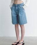 르(LE) light blue denim shorts (blue)