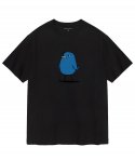 한량(HANRYANG) HR®  0013 blue bird short sleeved tshirt black 반팔