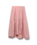 바이탈싸인(VITALSIGN) Unbalanced Shirring Long Skirt (3colors)