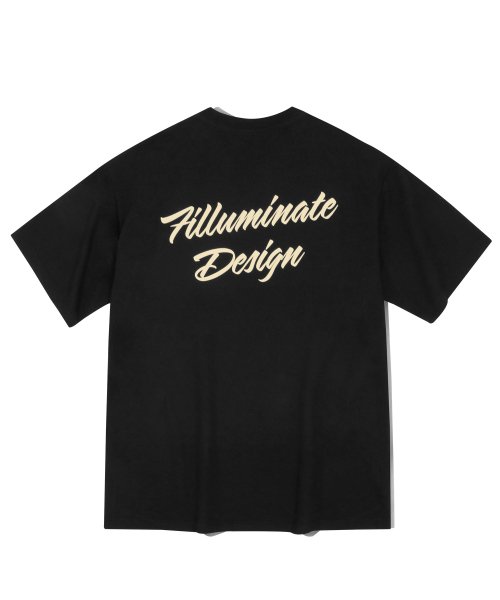 MUSINSA公式 FILLUMINATE Overfit Fluffy Logo T Shirt Black