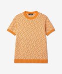 펜디(FENDI) 남성 풀오버 FF 로고 반소매 티셔츠 - 오렌지 / FZX051AN3QF1KQV