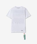오프 화이트(Off White) 스크리블 다이애그 슬림 반소매 티셔츠 - 화이트 / OMAA027S23JER0120110