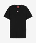 디젤(DIESEL) 남성 T 디에고르 D 반소매 티셔츠 - 블랙 / A040810GRAI9XX