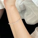씨트윈스(CTWINS) Silver925 Rectangle Chain Bracelet