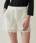 블랭크03(BLANK03) cotton lace short pants (off white)