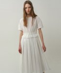 블랭크03(BLANK03) cotton pleats dress (white)