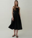 블랭크03(BLANK03) cotton strap dress (black)