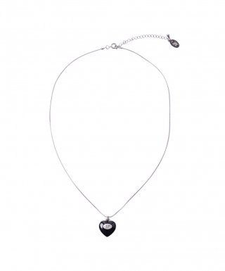 엔프프(NFF) heart polish necklace_black