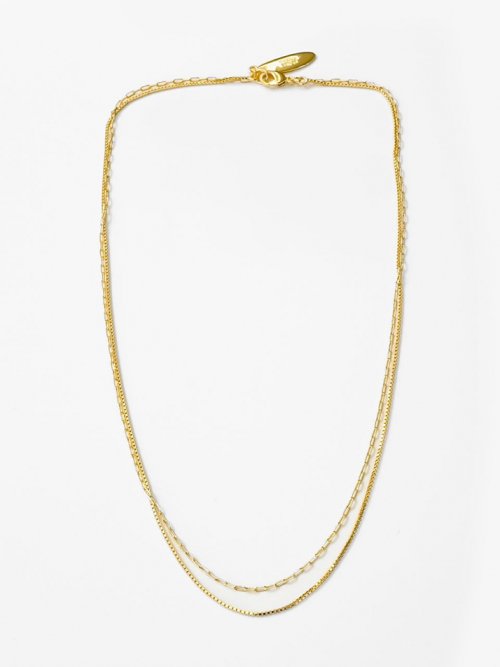 LAYERED NECKLACE-GOLD [GOLD]