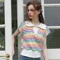 쎄무아듀(CEST MOIDEW) Cest_Colorful stripe collar shirt