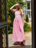 레티켓 스튜디오(LETQ STUDIO) 하프 저지 드레스, 버블 핑크