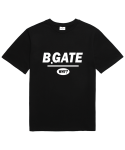 바리게이트(BARIGATE) B-GATE 로고 반팔 티셔츠 (BRTS001) 블랙/화이트