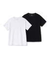 우먼즈 릴렉스 핏 크루 넥 반팔 티셔츠 2팩