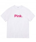 레이쿠(REIKU) RK 002 Pink short sleeved tshirt white 화이트 반팔티