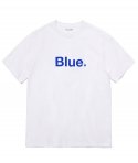 레이쿠(REIKU) RK 003 Blue short sleeved tshirt white 화이트 반팔티