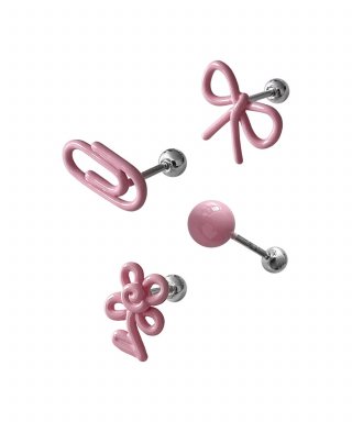 잇더즌매터(IT DOESN'T MATTER) Fruit doodle piercing (Baby pink...