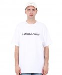 라모드치프(LAMODECHIEF) LAMC BASIC LOGO OVERFIT SHORT SLEEVE (WHITE)