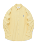 커버낫(COVERNAT) C 로고 옥스포드 셔츠 옐로우