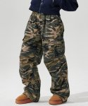 원더비지터(WONDERVISITOR) Military cargo pants [Khaki]