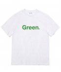 레이쿠(REIKU) RK 004 GREEN short sleeved tshirt white 화이트 반팔티