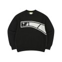 캉골(KANGOL) CRS 로고 스웨터 9005 블랙